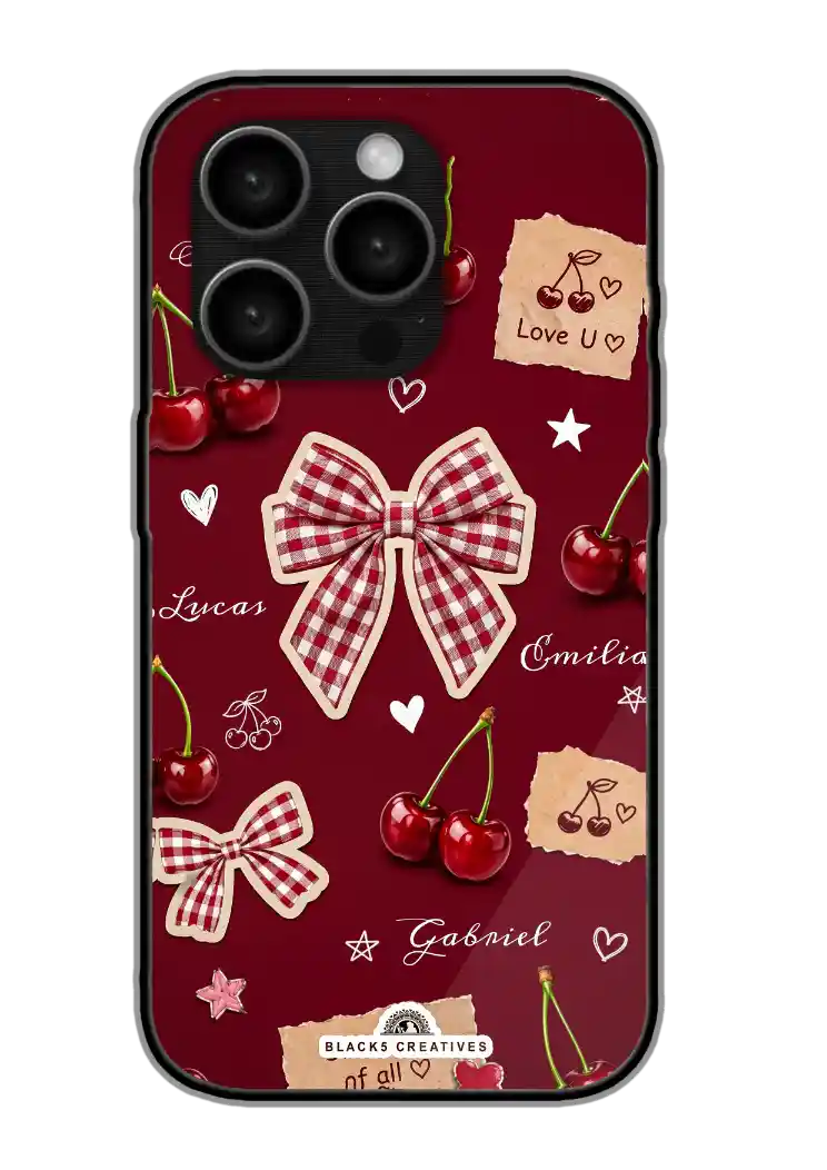 Cute Red Bows Phone Case Collection 06
